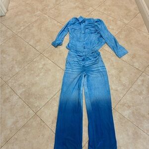 Blue Ombre Denim like Pajamas